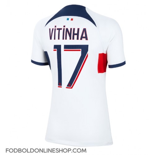 Paris Saint-Germain Vitinha Ferreira #17 Udebanetrøje Dame 2023-24 Kortærmet